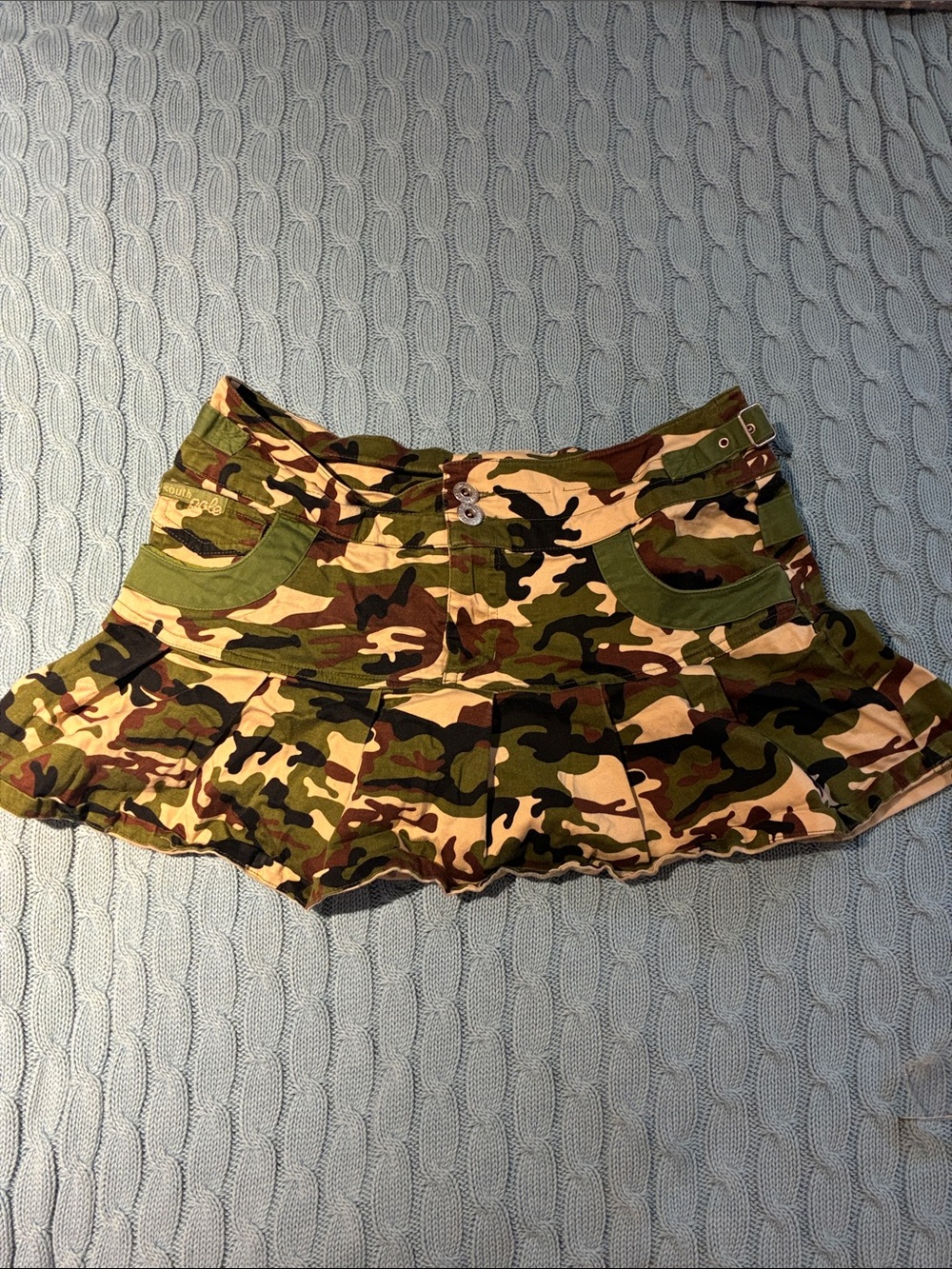 South Pole Camo Mini Skirt